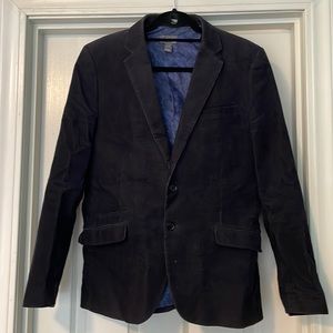 H&M MEN’S navy velvet blazer, sz 40